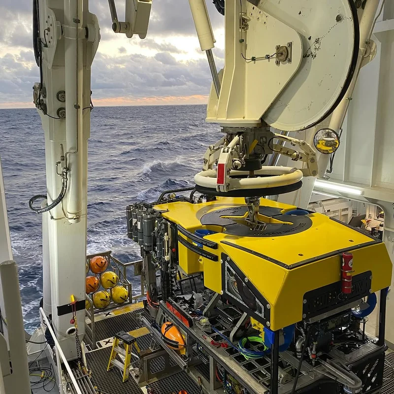 SuBastian: the Remotely Operated Vehicle (ROV). This expedition relies entirely on this ROV to map, explore, and sample the seafloor.